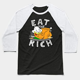 EAT THE RICH DUCK by TaizTeez Baseball T-Shirt